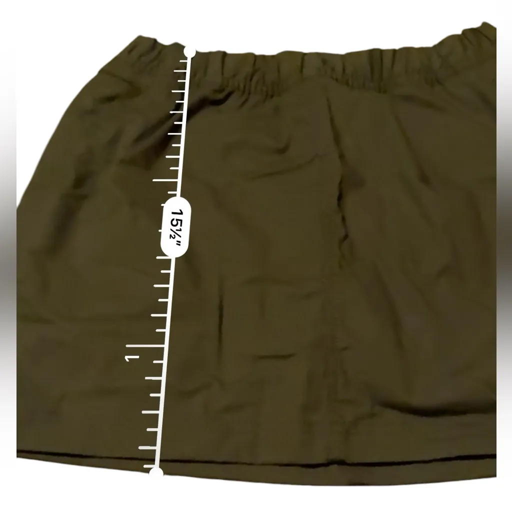 Prana Double Peak Skort in Cargo Green Sz‎ 4 NEW - Image 9