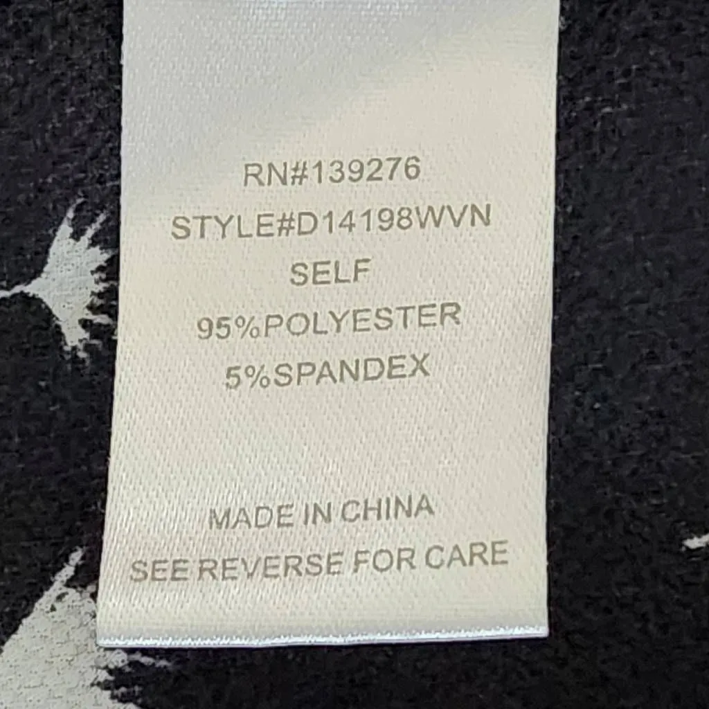 Daniel Rainn Black and White Dandelion Print Blouse Size Small High Low Blouse - Image 7