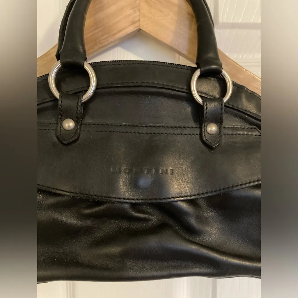 Montini Italian leather handbag Black - Image 5