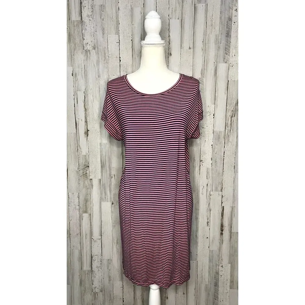 Tommy Bahama Women's XS Striped T-Shirt Dress‎ Multicolor Casual - Image 2