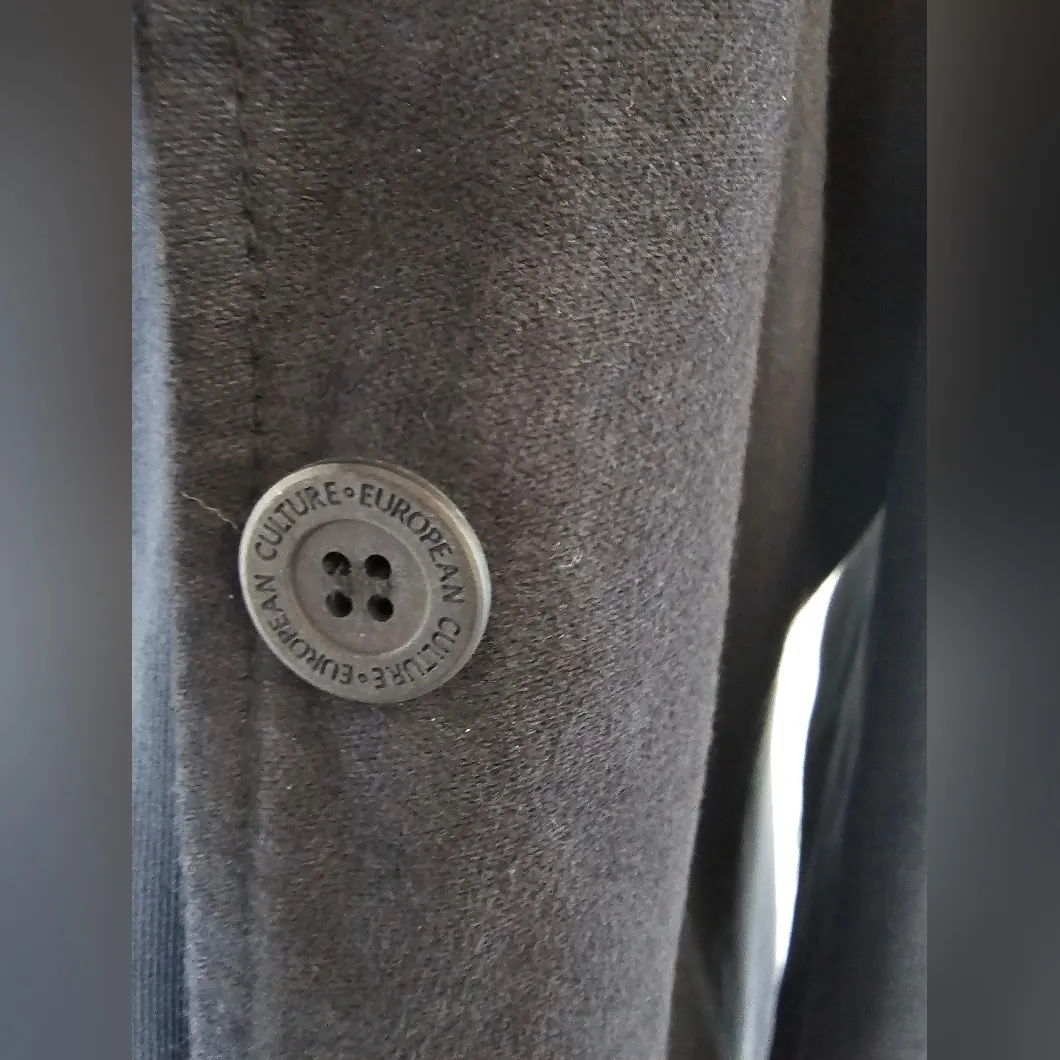 European Culture Design By David Peppicelli Dark Blue Hoodie Jacket Size S - Image 11