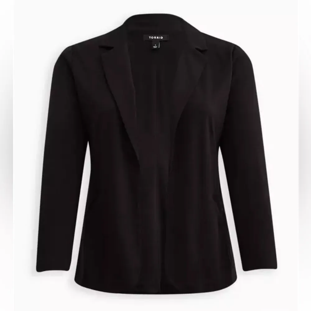 NWT Torrid Black Jersey Longline Open Front Blazer Jacket Women’s Size 3X - Image 4