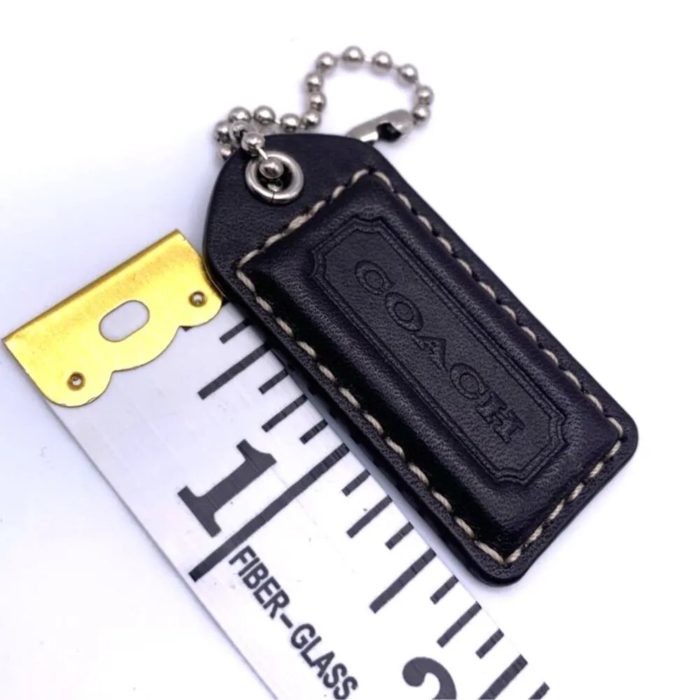Vintage COACH y2k Black Replacement Hang Tag Hangtag Bag - Image 3
