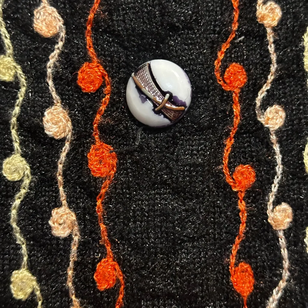 Vintage retro sweater knit size m/l Orange Size M - Image 3