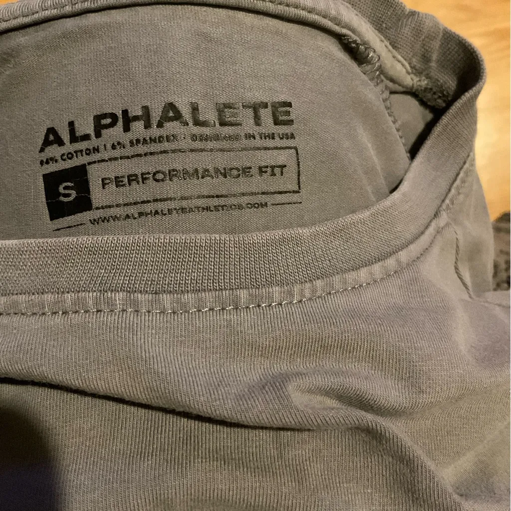 Alphalete Charcoal Performance Fit‎ Tee - Image 3