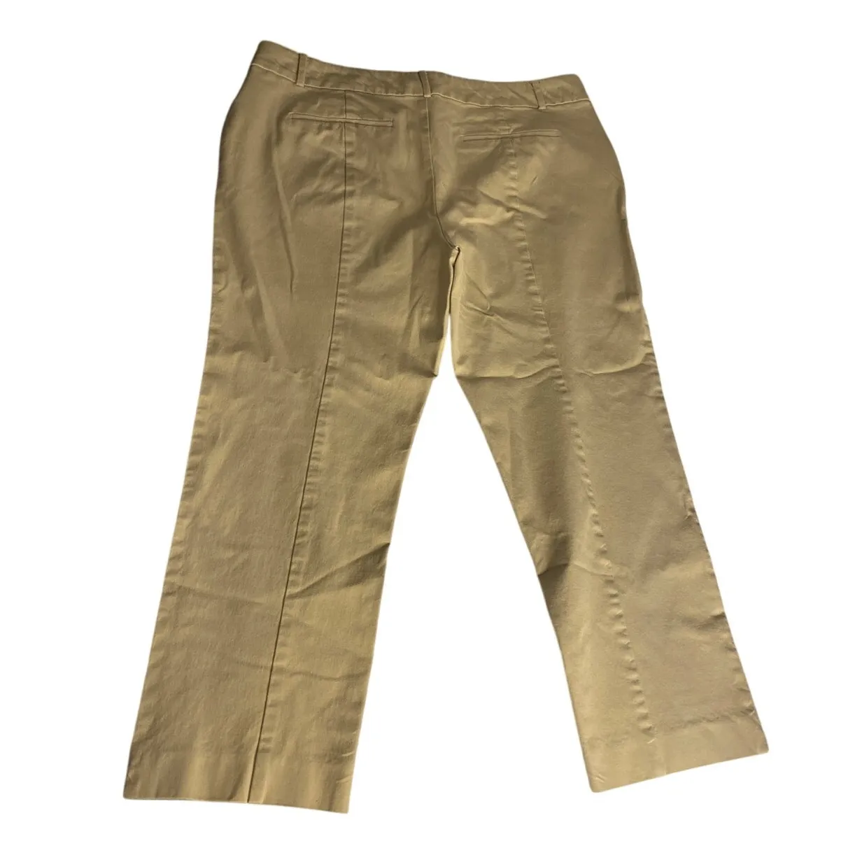 Classic Business Casual Neutral Beige Newport Slim Crop Pants Charter Club 16 - Image 5