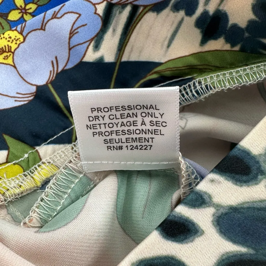 Misa Los Angeles Selena Pants in Lucid Dream Satin Wide Leg Floral Print size XS - Image 11