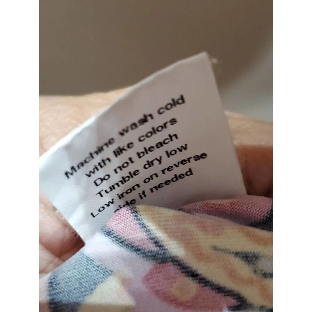 Elementz Women's Multicolor Polyester Short Sleeve Scoop Neck Top Blouse Size 2X - Image 9