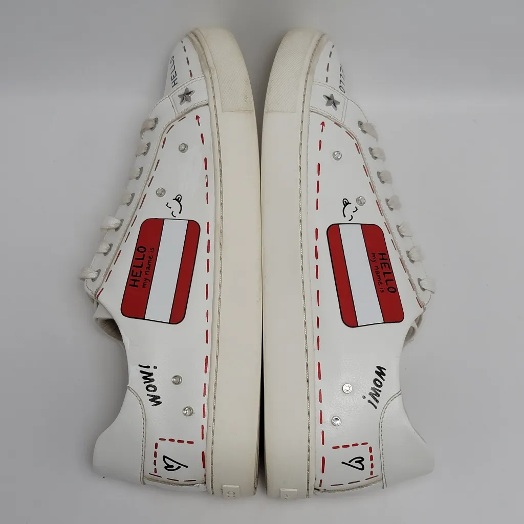 Aldo Women's Rhinestone Embellishment Color Pops Low Top Fashion Sneakers Sz 11 - Image 13