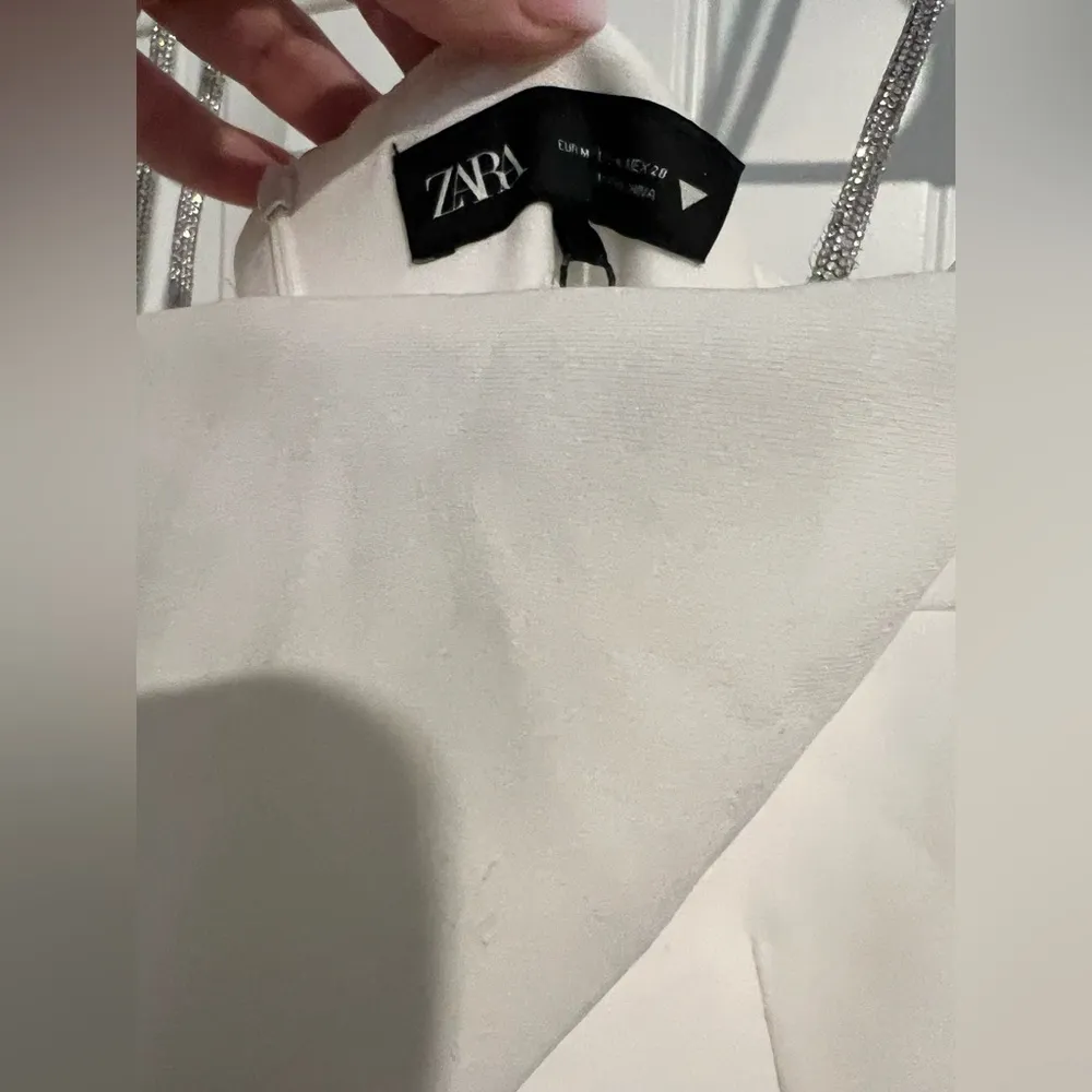 Zara White & Rhinestone Dress - Image 10