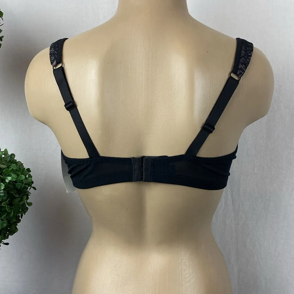 Rosme Black Lightly Lined Underwire Bra NEW 38C Size undefined - Image 2