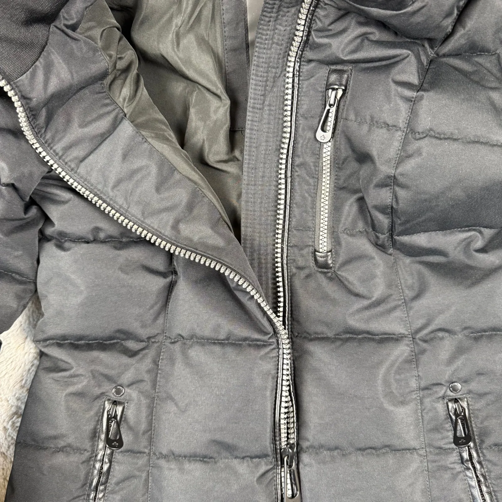 Noize Puffer Coat Faux Fur Hooded Quilted Winter Jacket Cruelty - Image 11