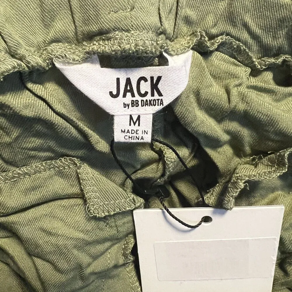 Jack By BB Dakota Green Shorts Cargo Pocket Medium New - Image 5