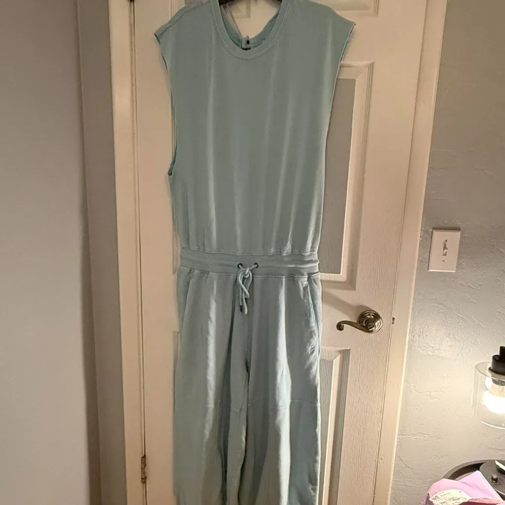 Free People Throw and Go Jumpsuit in baby blue . NWOT, size medium . - Image 2