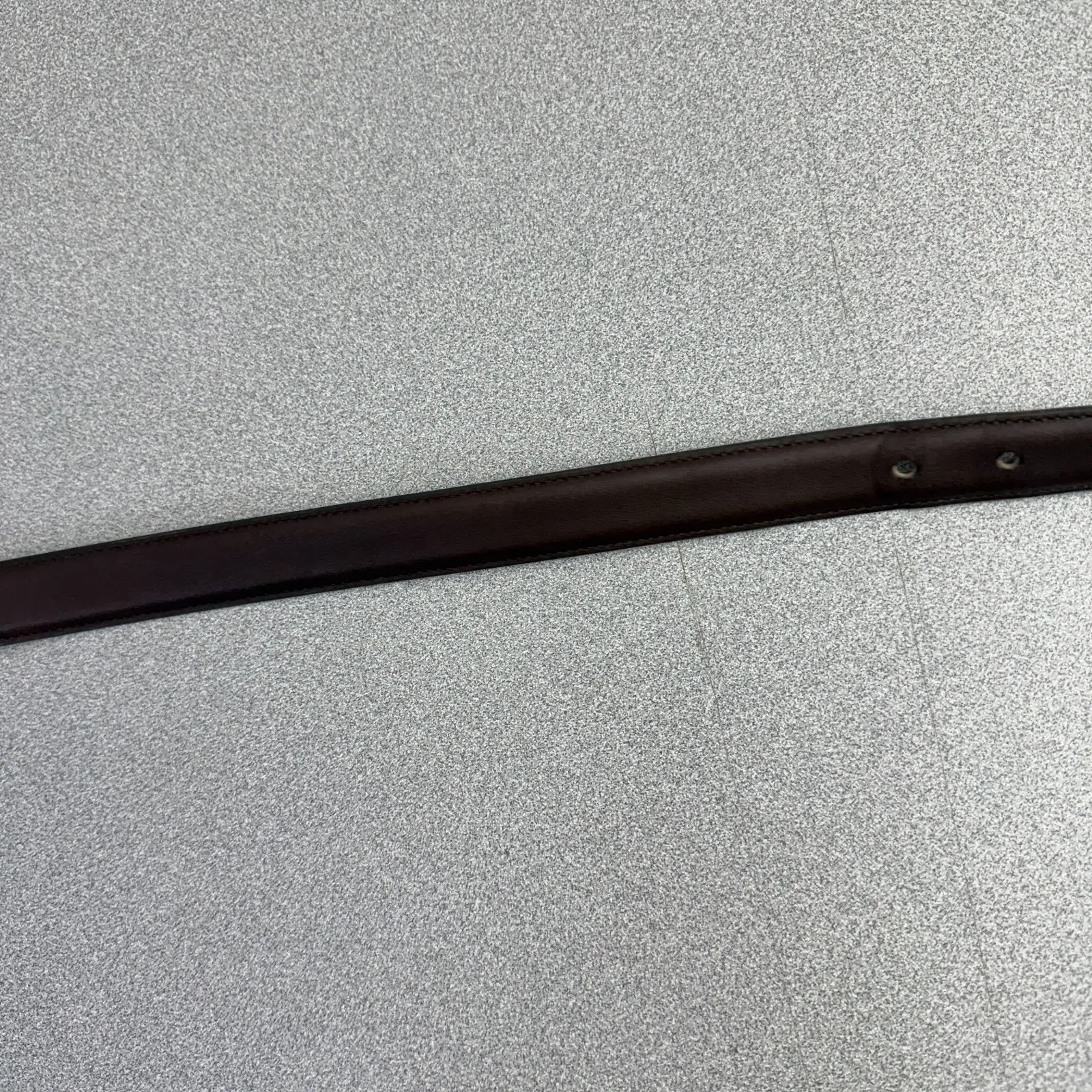 Vtg Coach Womens Brown Leather Belt Size Large Brass Buckle Full Grain 8400 1" - Image 4