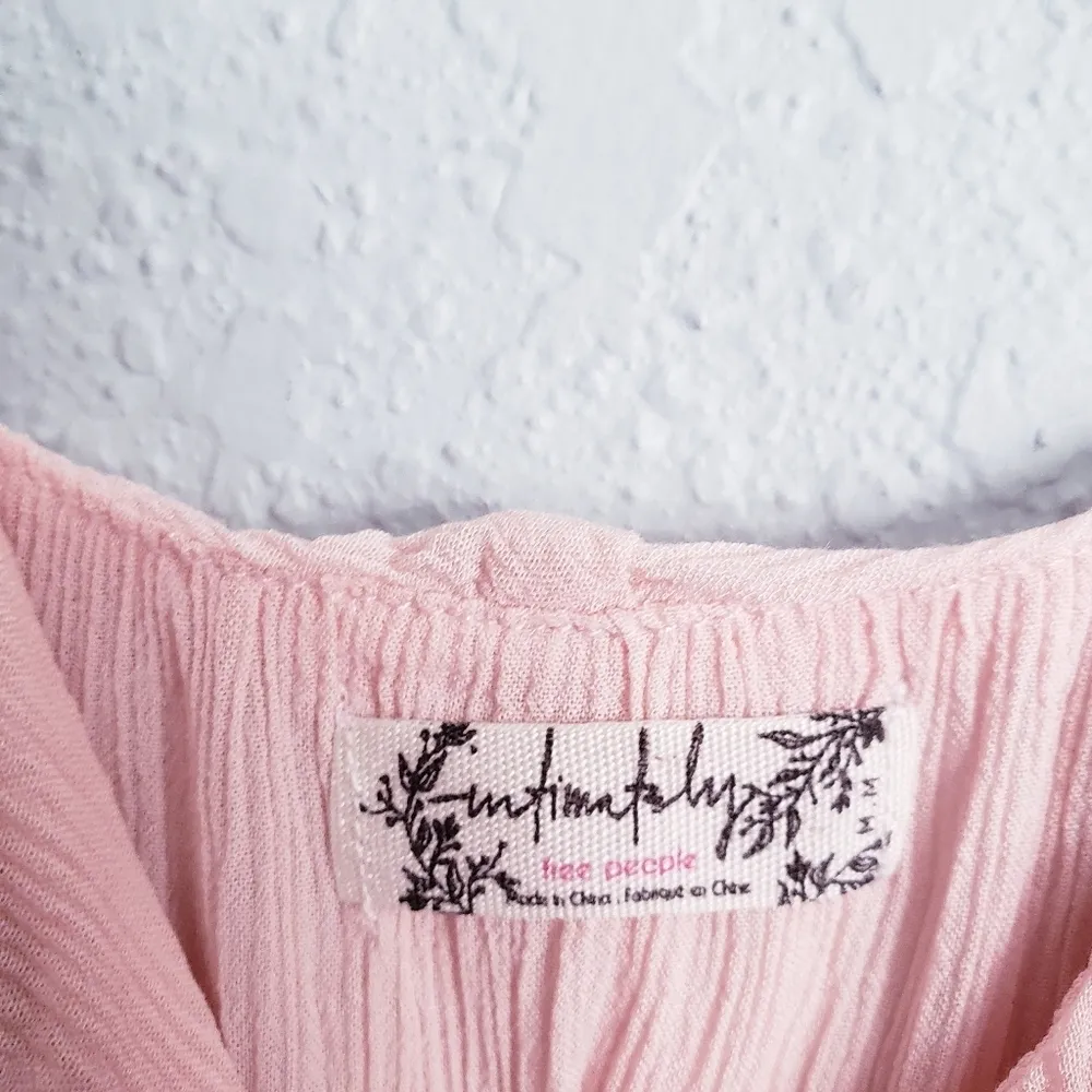 Free People Intimately Pink Cascading Ruffle Cami - Image 5