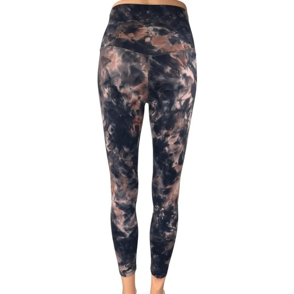 Lululemon Align Black Tie Dye Skinny Mid Rise Workout Yoga Gym Leggings Pants 2 - Image 3