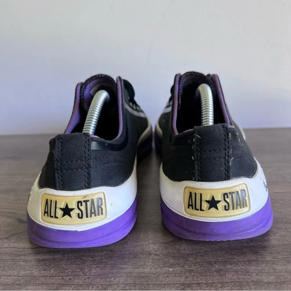 Converse Chuck Taylor All Star Low Black Purple Unisex Shoe Size 6.5 or 8.5 #649 - Image 5