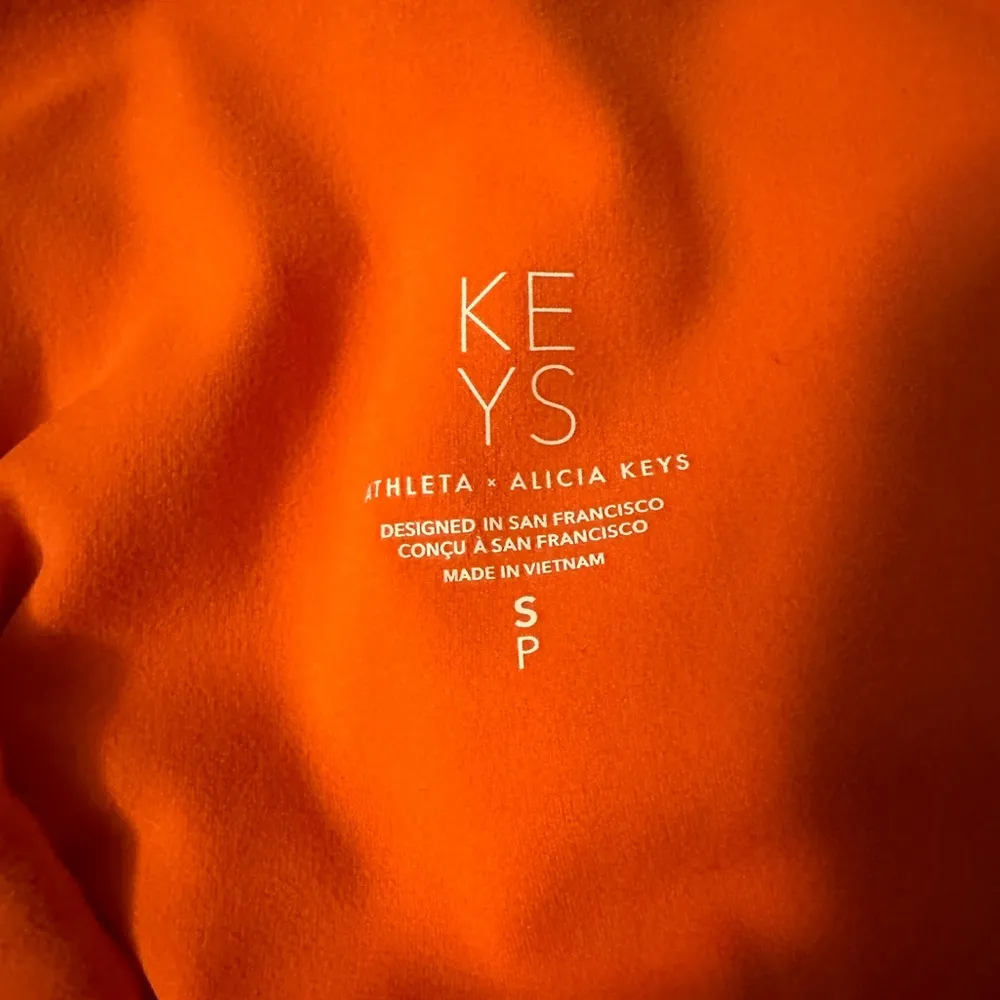 Athleta X ALICIA KEYS Ribbed Elation Tight Orange Size S - Image 4