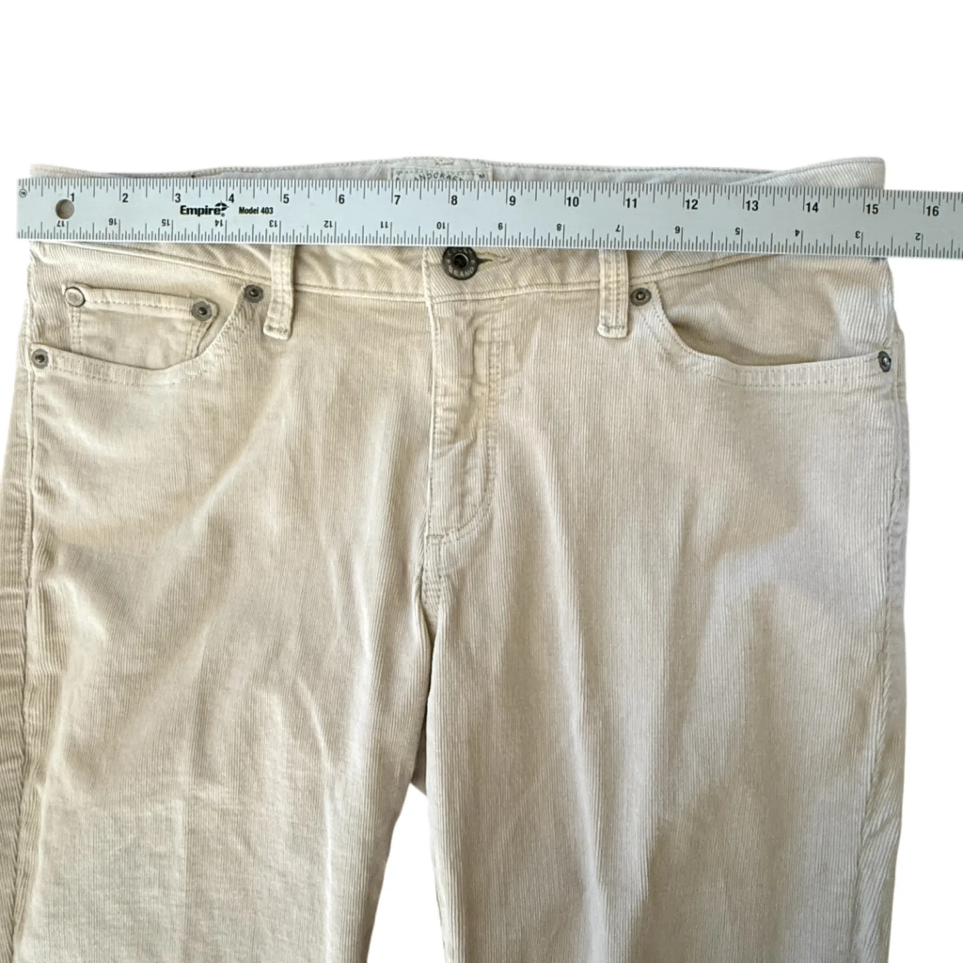 Lucky Brand Lolita Skinny Corduroy Pants Tan Beige Size 10/30 - Image 9