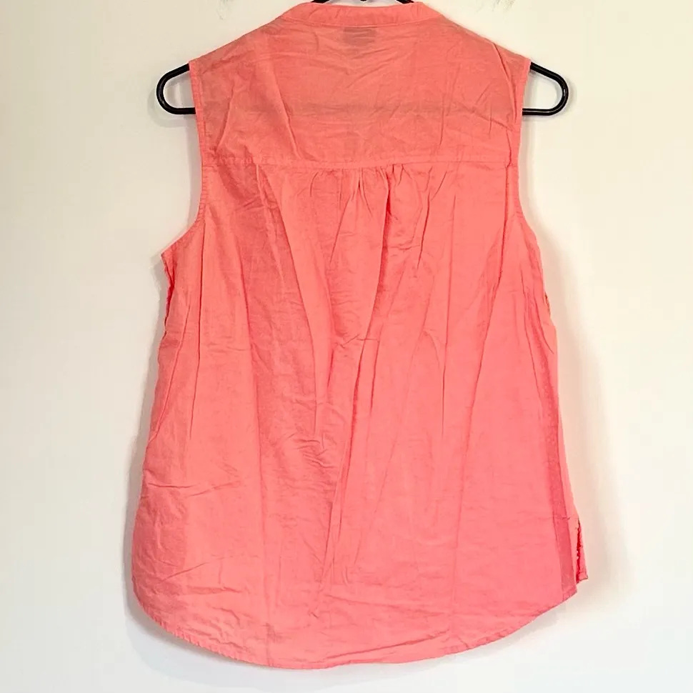 Basic Editions Coral Sleeveless Eyelet V - Image 6
