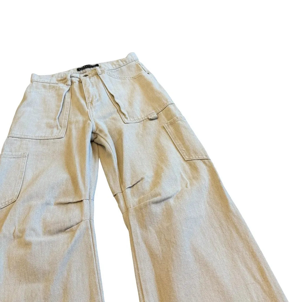 Lioness Miami Vice Cargo Pants Tan Streetwear Chic Casual Size Small Women's - Image 6