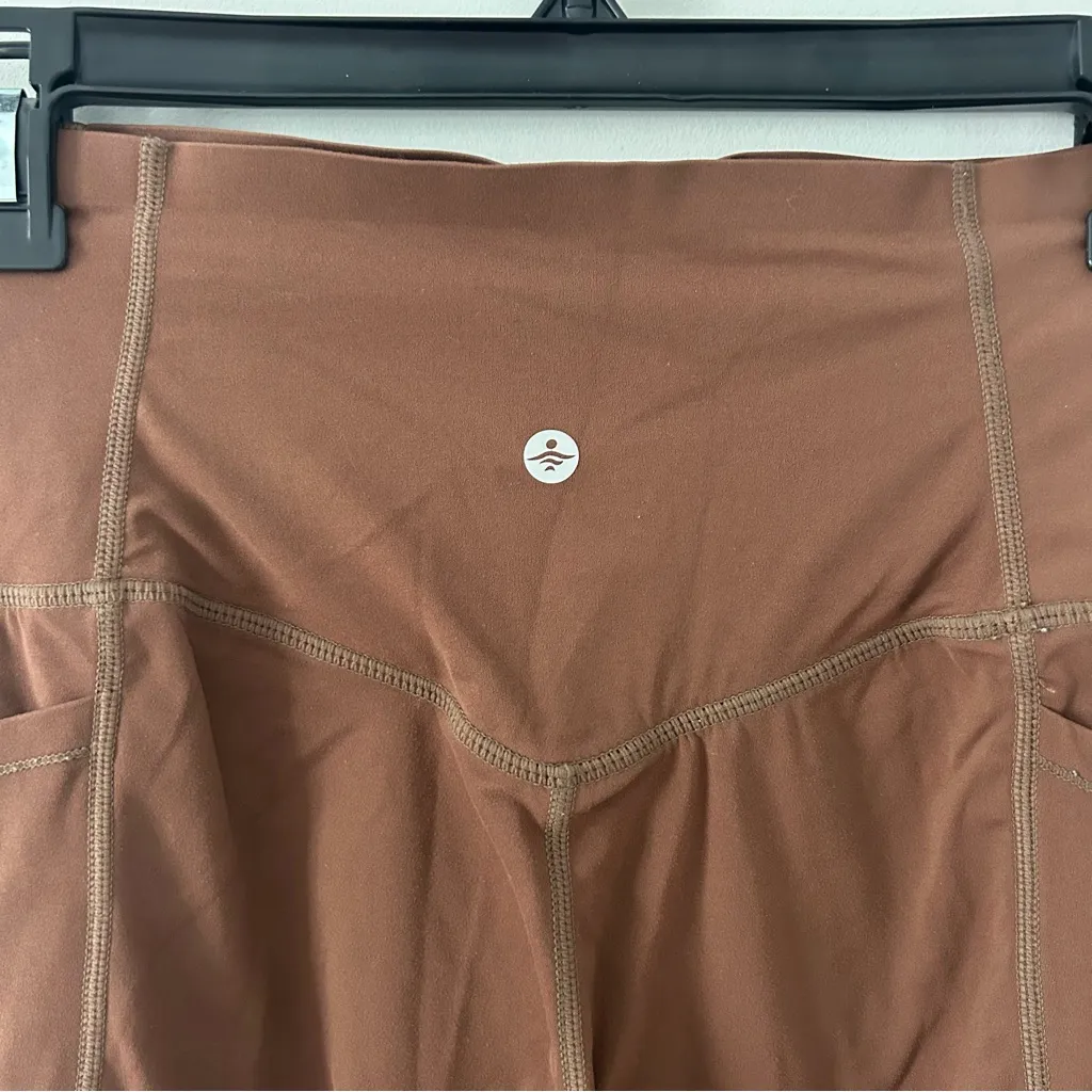 Halara Ultra Sculpt High Waisted Side Pocket Leggings Thick Earthy Brown S - Image 6