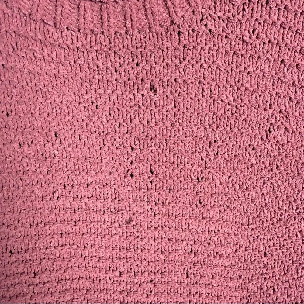 Abercombie & Fitch Womens Long Balloon Sleeve Pink Knit Sweater Thick size M - Image 10