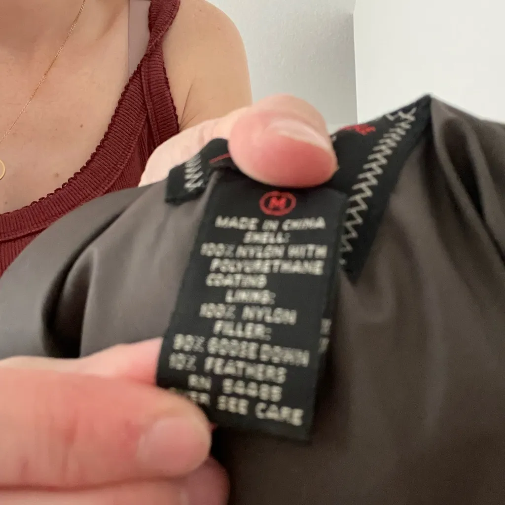 Vintage American Eagle Brown Ultra Puffer Goose Down Jacket Size M - Image 7