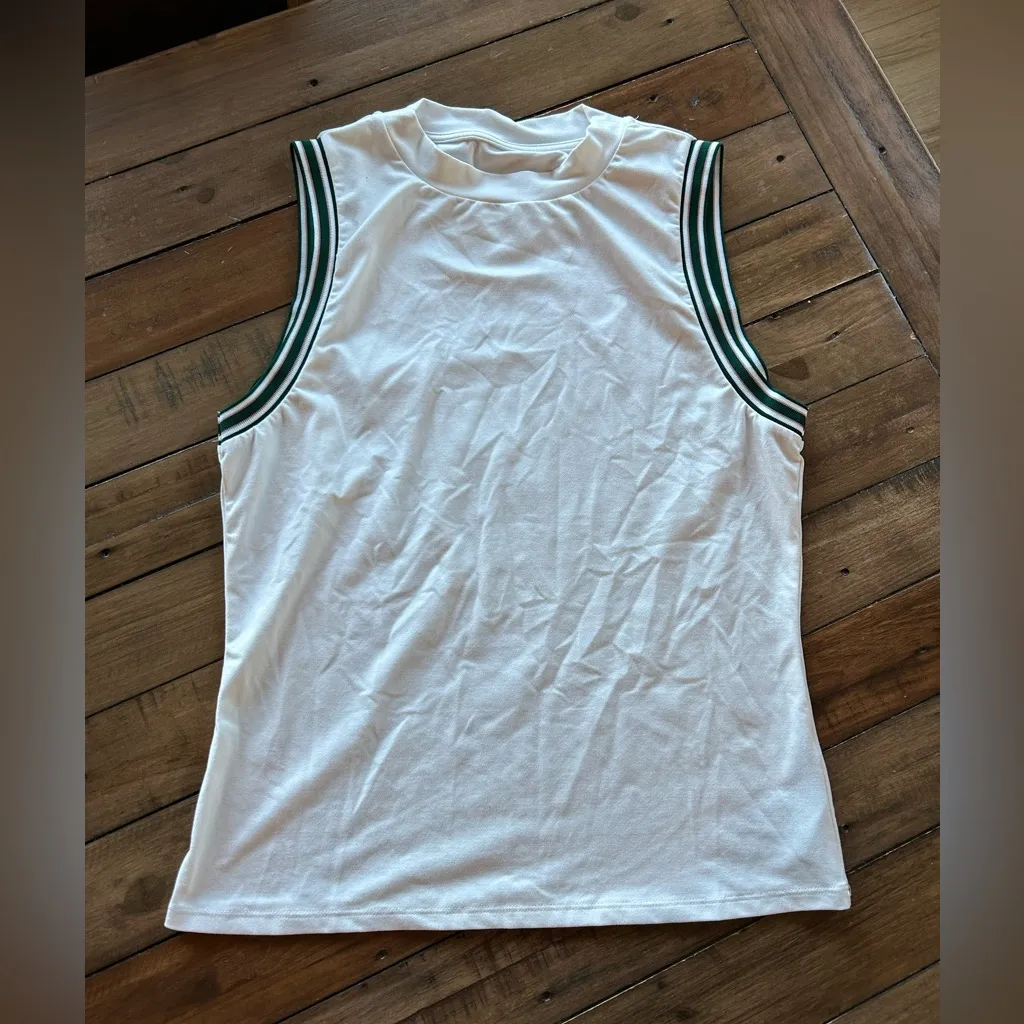 Varley Wellings Tipped Performance Tank White XS - Image 5