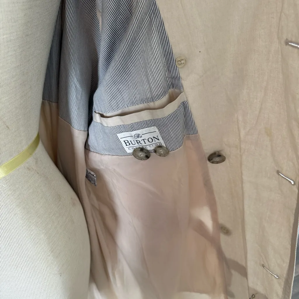 The Burton collection Light Tan Trench Coat size 40 - Image 7