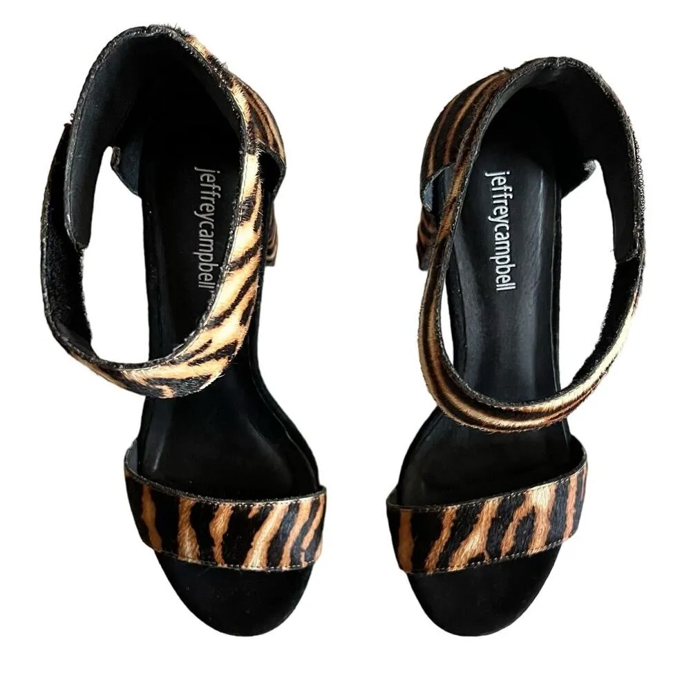 Jeffrey Campbell Lindsay Calf Hair Animal Print Heels - Image 3