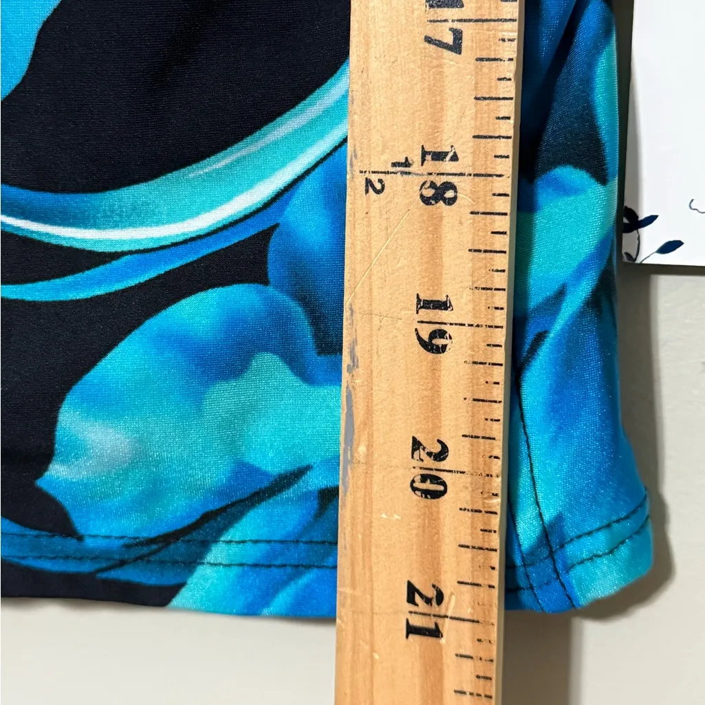 Caribbean Joe Island Supply Co. women’s size 16 floral swim top tankini padded - Image 3