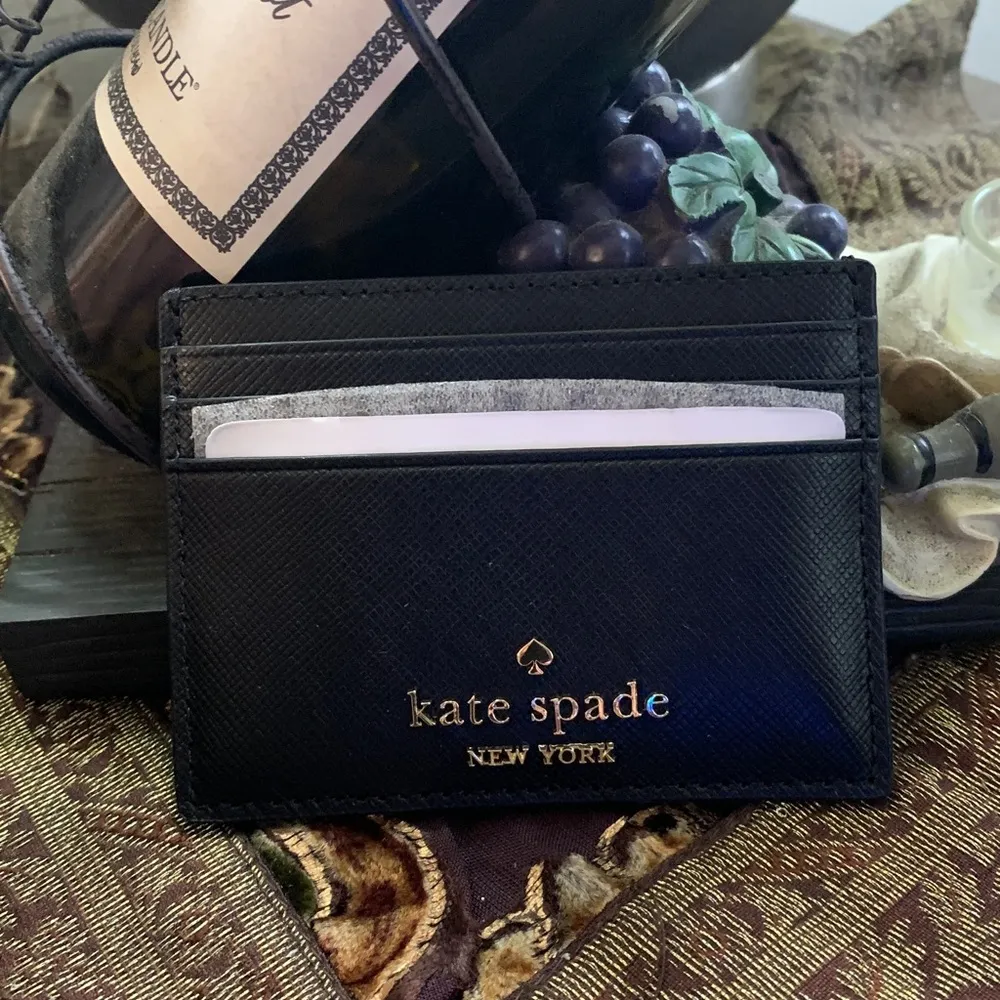 Authentic KATE SPADE Saffiano leather slim card case - Image 6