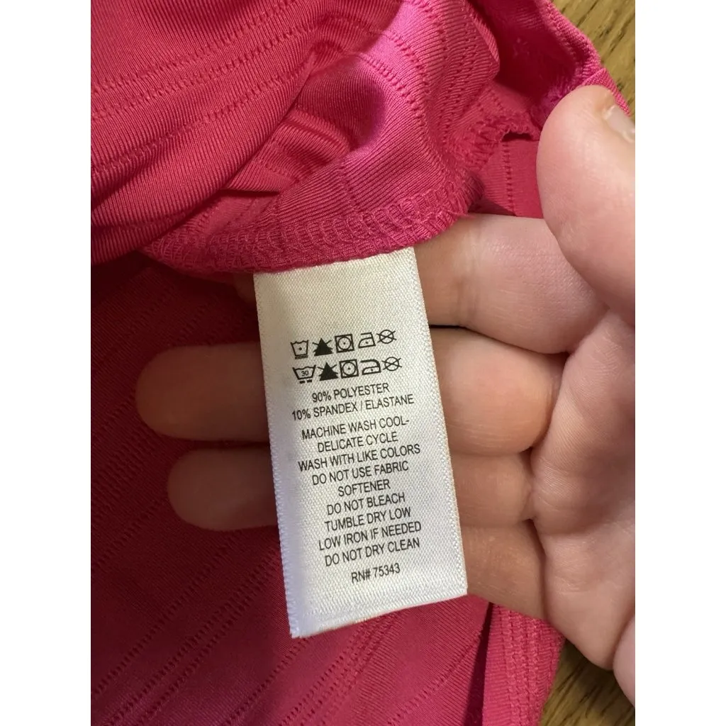 Tommy Bahama Sweater Women Size Large Long Sleeve Mock Golf Tennis Shirt Stretch - Image 10