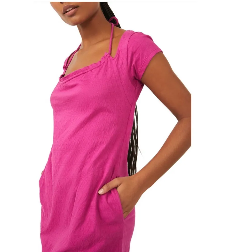 NWT Free People free-est Vivi Open Back Stretch Cotton Dress - Image 6