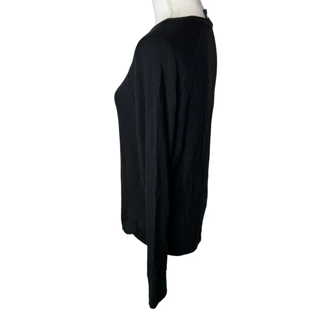 Athleta Mindset Nirvana Black Stretchy Pullover Sweatshirt Small - Image 3