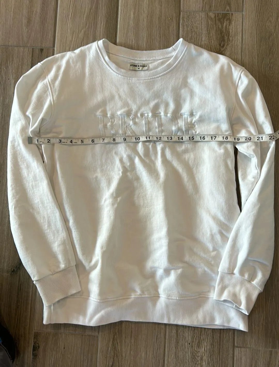 Bride Sweatshirt White Size M - Image 4