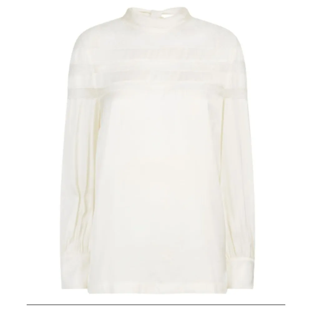 Sandro Mirtylles Lace Detail Sheer Top - Image 3