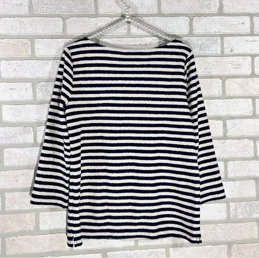 Banana Republic NWT Mariner Stripe Long Sleeve Top Size S - Image 4