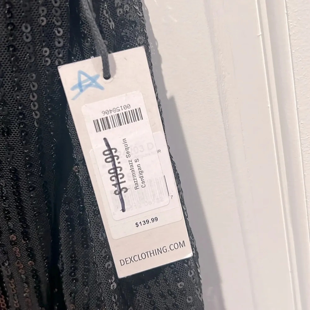 Dex Sparkle City Sequin Duster Black - Image 5