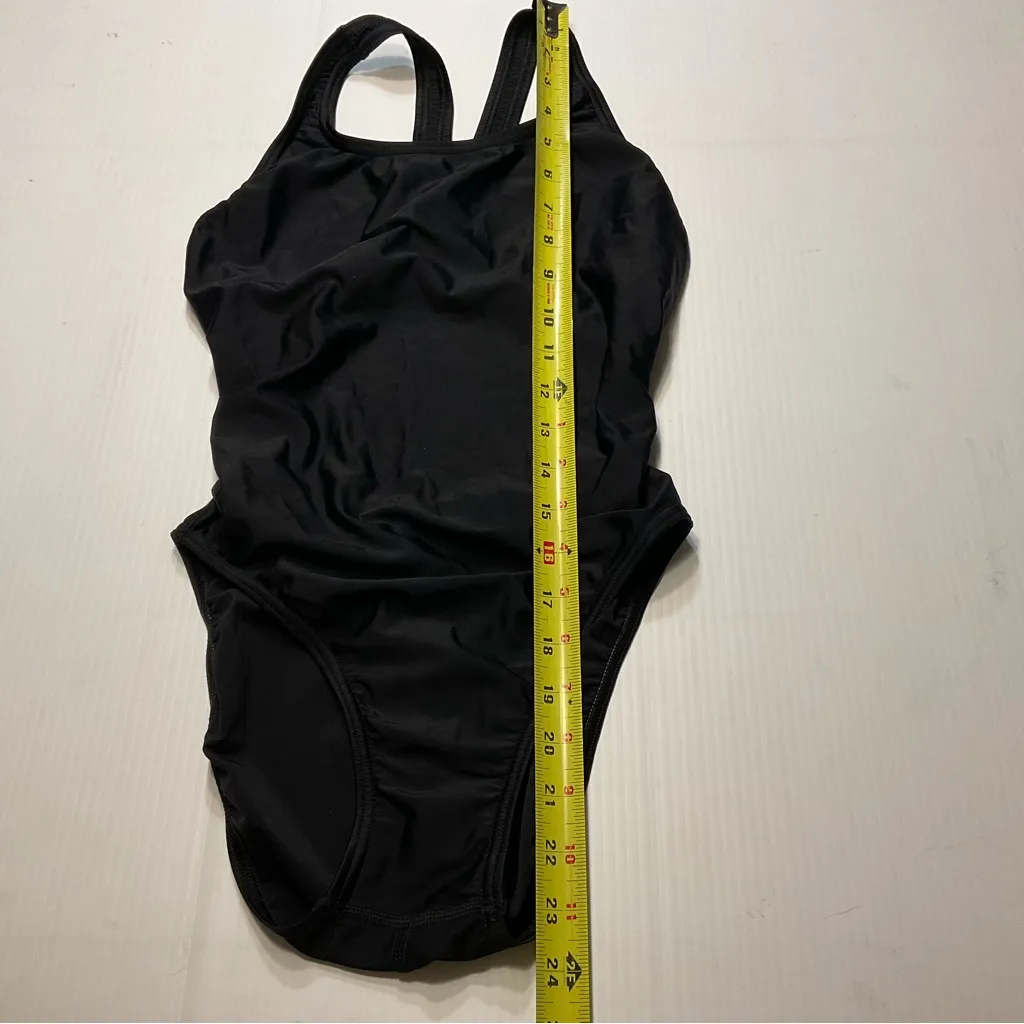 Speedo Women’s One Piece Swimsuit Sz 8/34 Black - Image 4