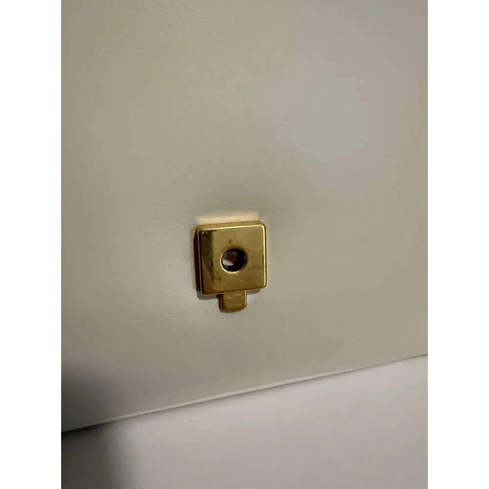 $3999 Gucci Vitello Palmellato Lux Crystal Medium Rajah Shoulder Bag White - Image 12