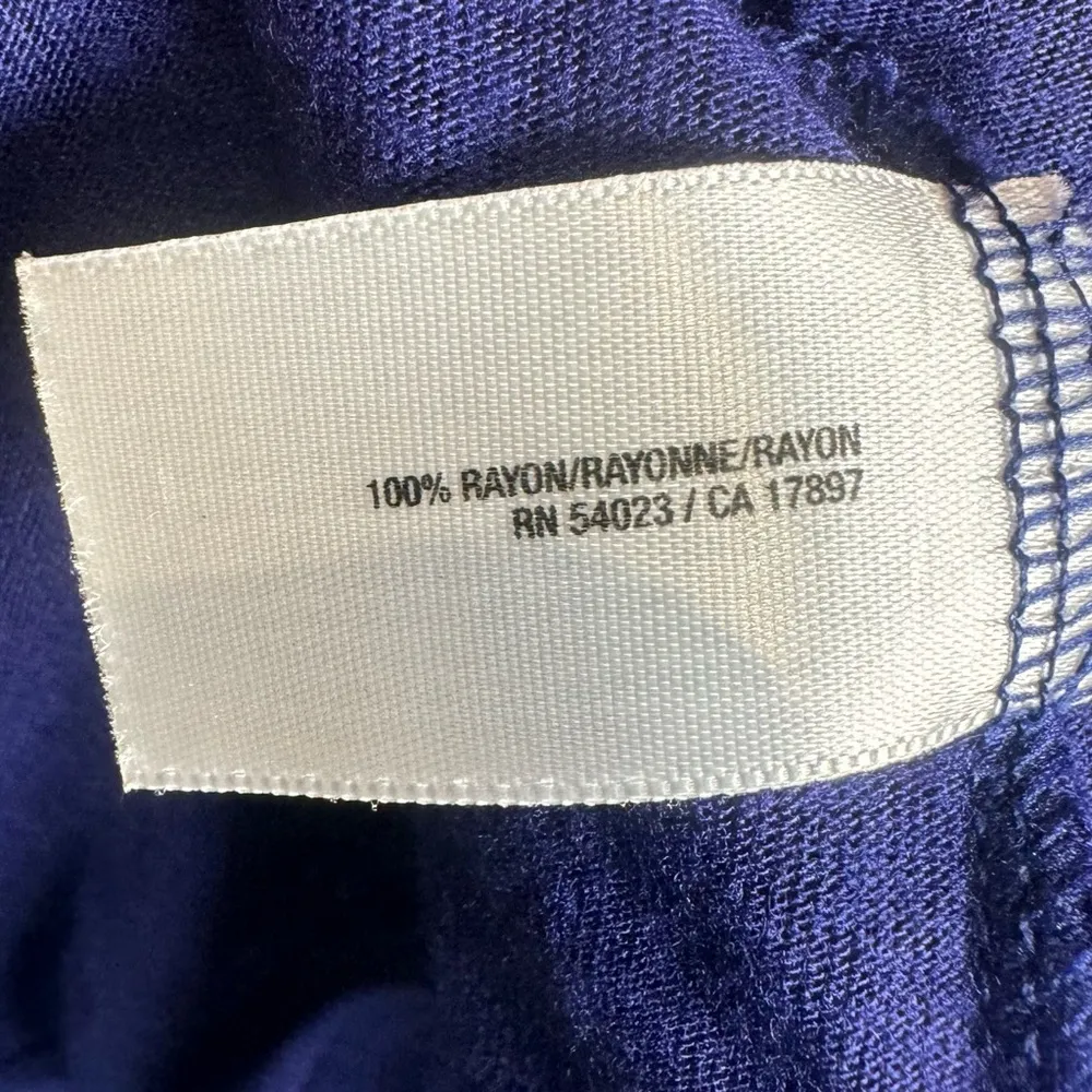 navy wrap top midi dress size small - Image 5