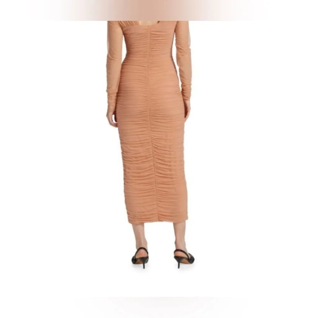 A.L.C. Revolve ALC Womens Ruched XS/Sleeve Midi Maxi Bodycon Dress NEW NWT - Image 2