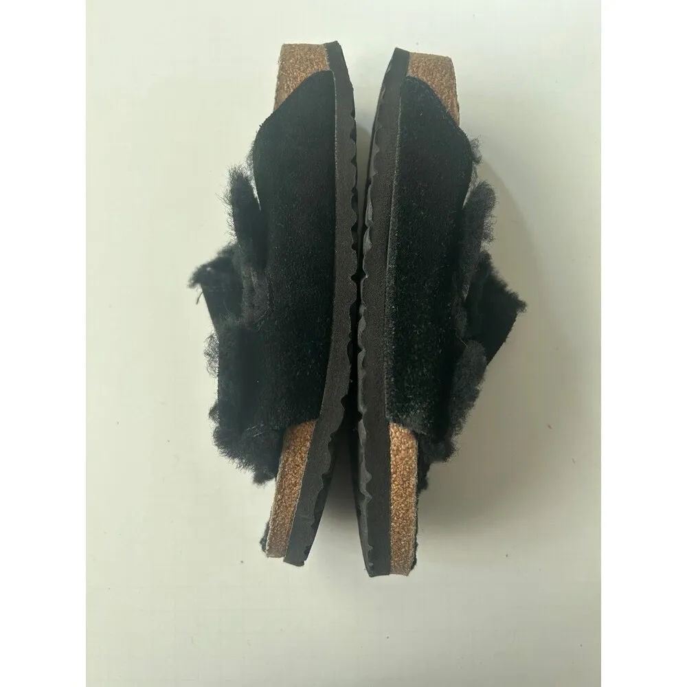 Birkenstock Arizona Shearling Suede Leather Size 39 L8 M6 - Image 3