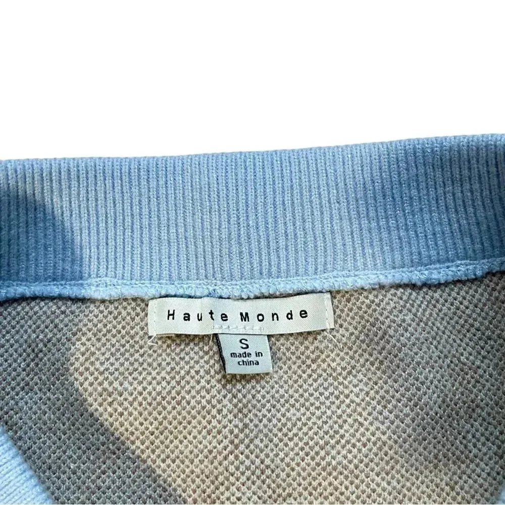 NWT Haute Monde Argyle Sweater Mini Skirt - Image 4