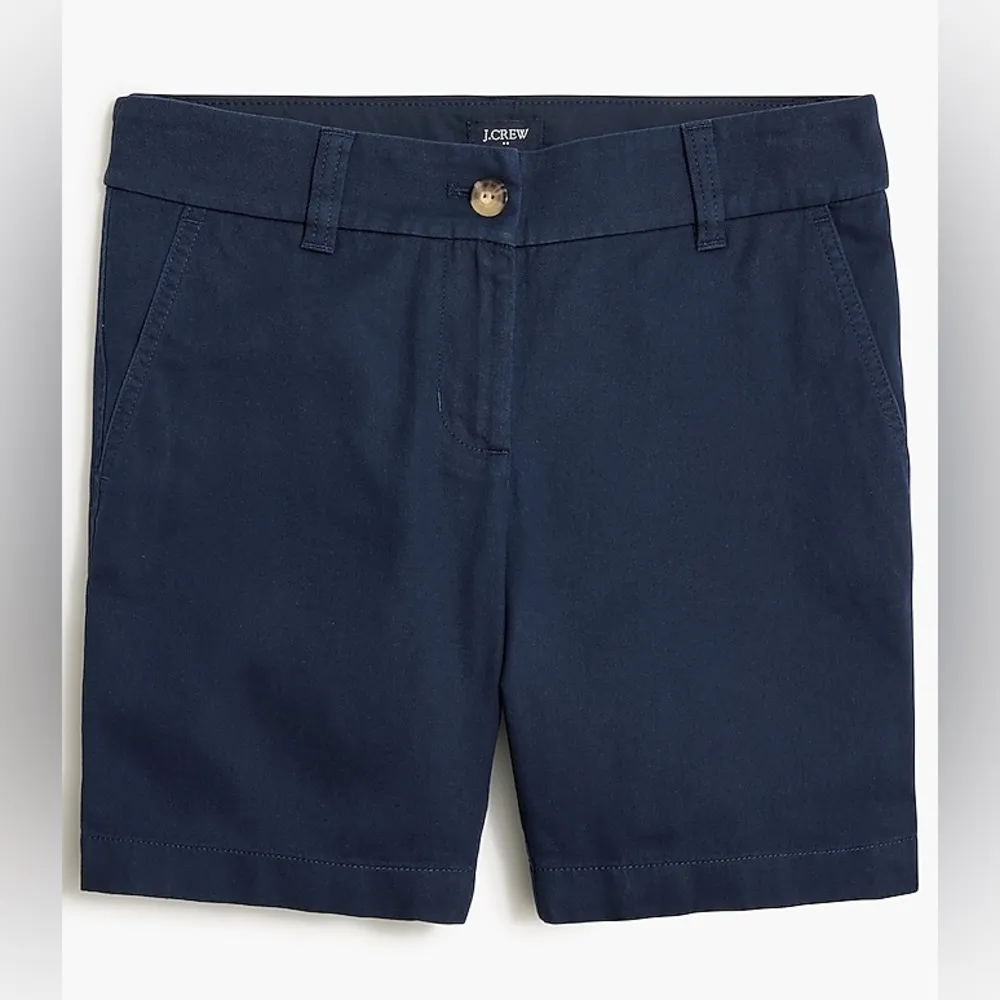 J Crew Factory 7” Inseam Shorts 100% Cotton Navy Blue Sz 40” (Sz16) NWT - Image 5