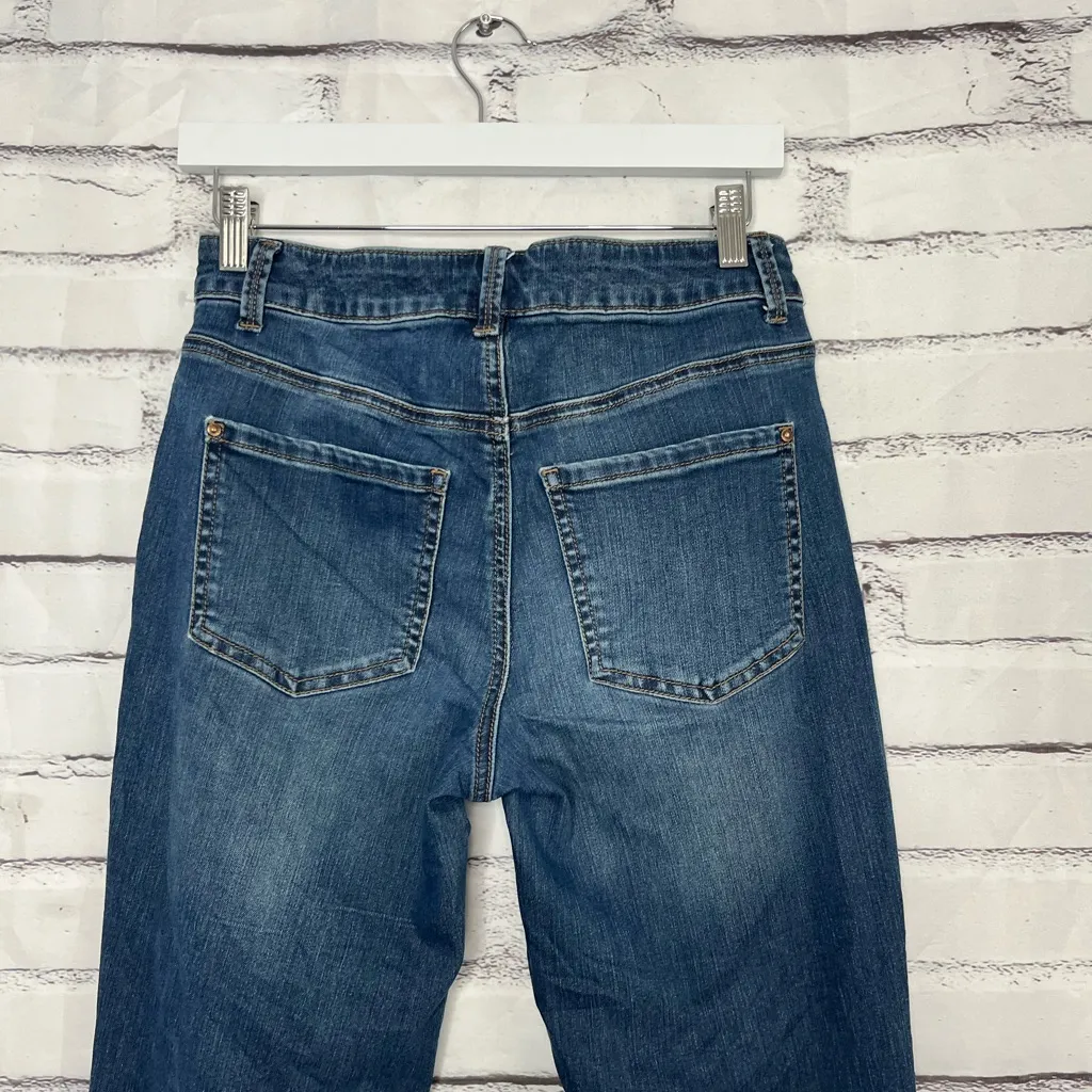 Maurices High Rise Curvy Straight Jeans Dark Wash Women’s 11/12 Everflex Stretch - Image 9