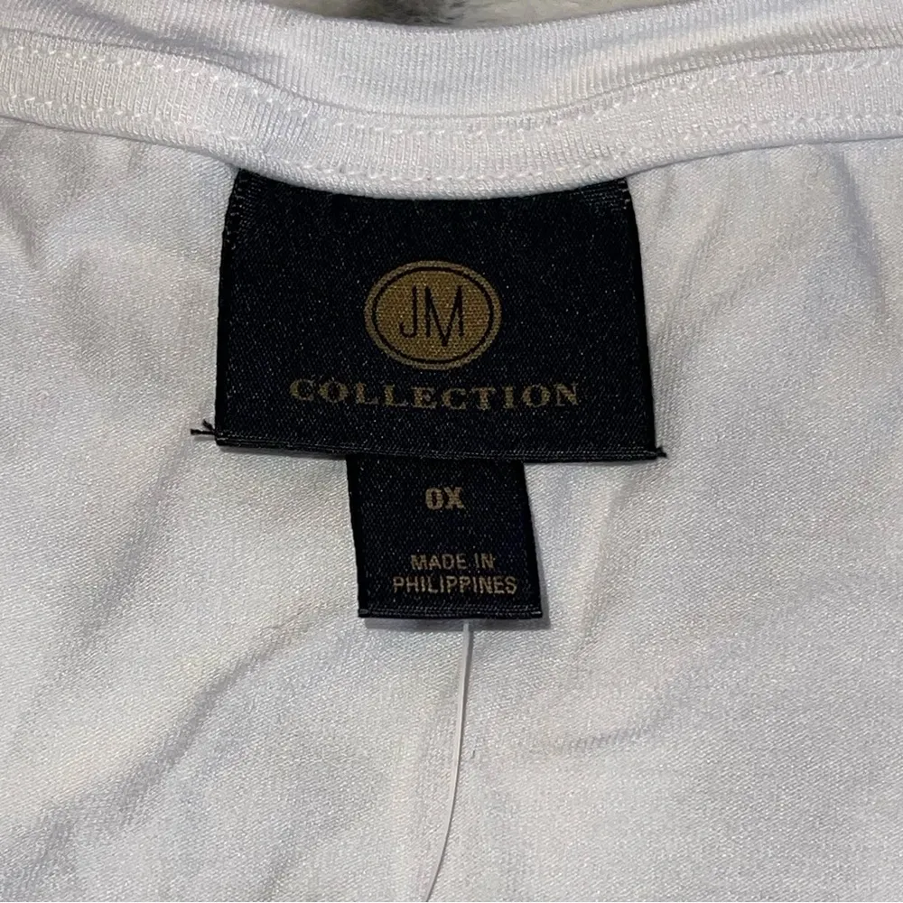 JM Collection White T-shirt - Image 5